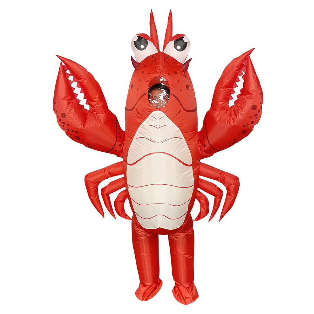 Cosplay Prop Business - Kostium dmuchany Red Lobster, pełny strój,
