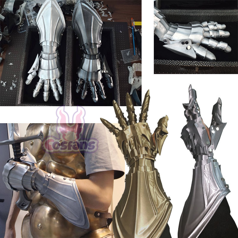 Cosplay Material For Prop - Nowa Wersja Ręcznie Robione Rękawice Rycerskie