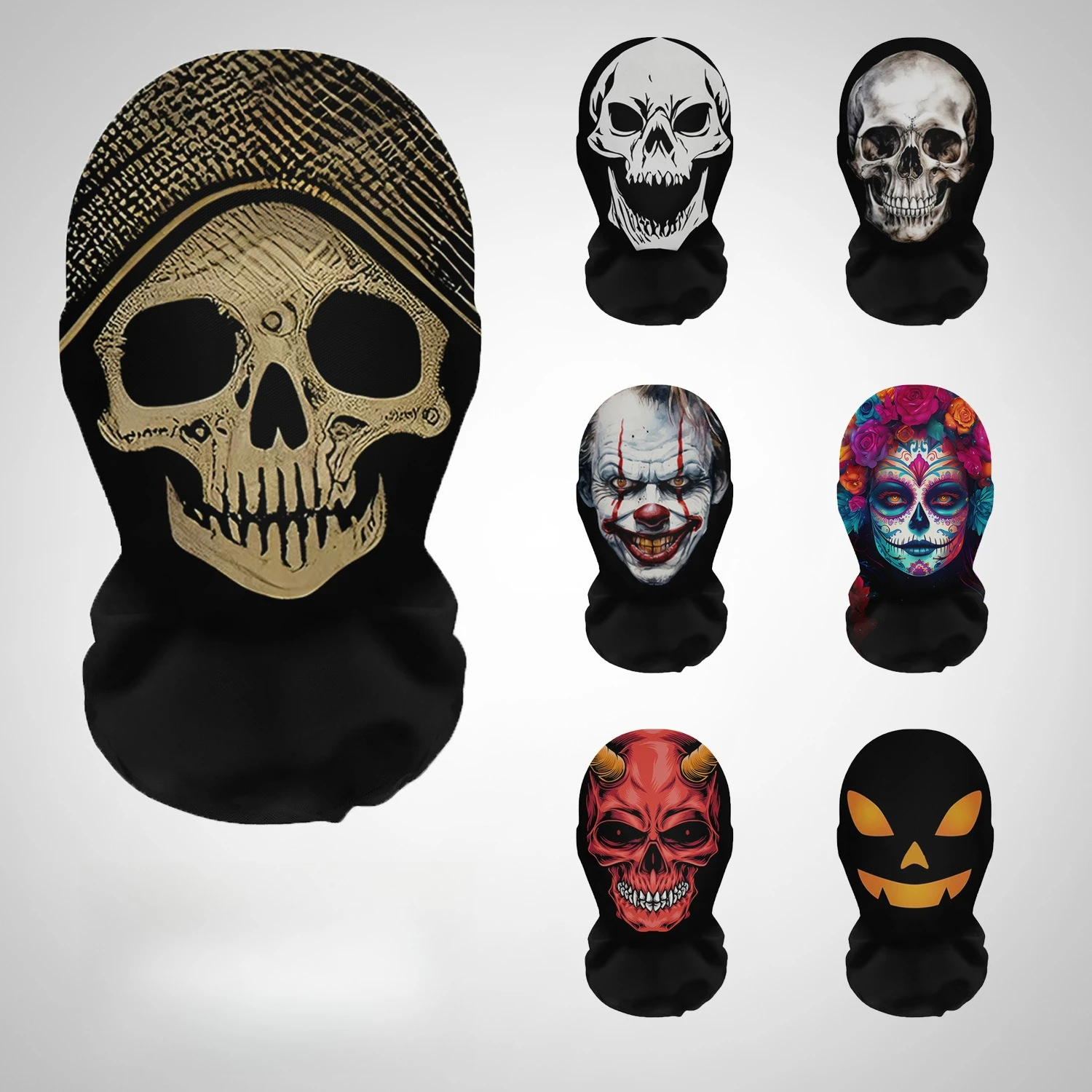 Free Cosplay Prop Patterns - Maski Halloweenowe Terror 3D z Nadrukiem