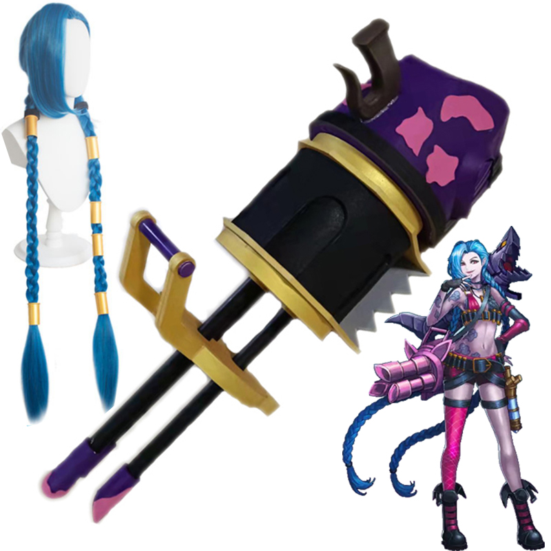 Custom Made LoL Arcane Jinx Co – Cosplay Material For Prop recenzja i cena