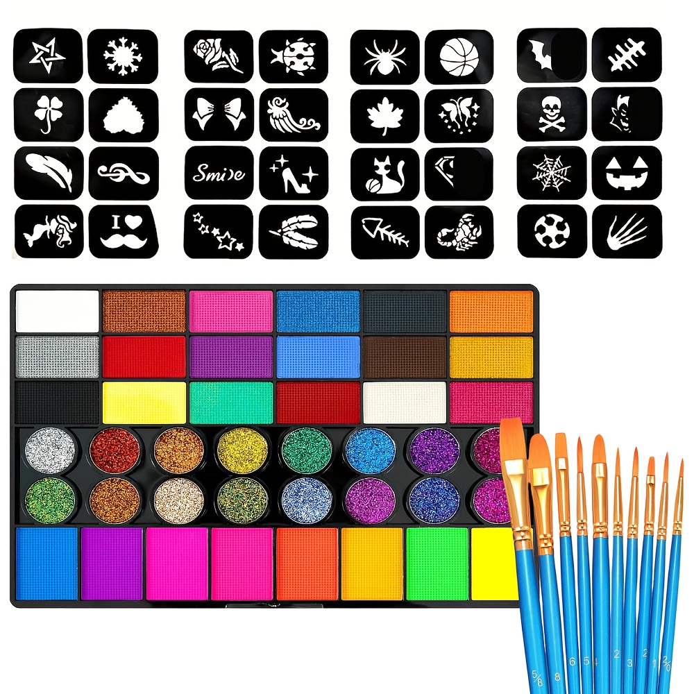 42 kolory palety farb do twarz – Cosplay Prop Paint recenzja i cena